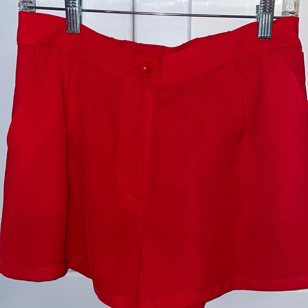 Joy Joy Lowe Tide NWT Red Dress Shorts Sz Med